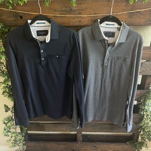 Ted Baker London long sleeve polo shirts.